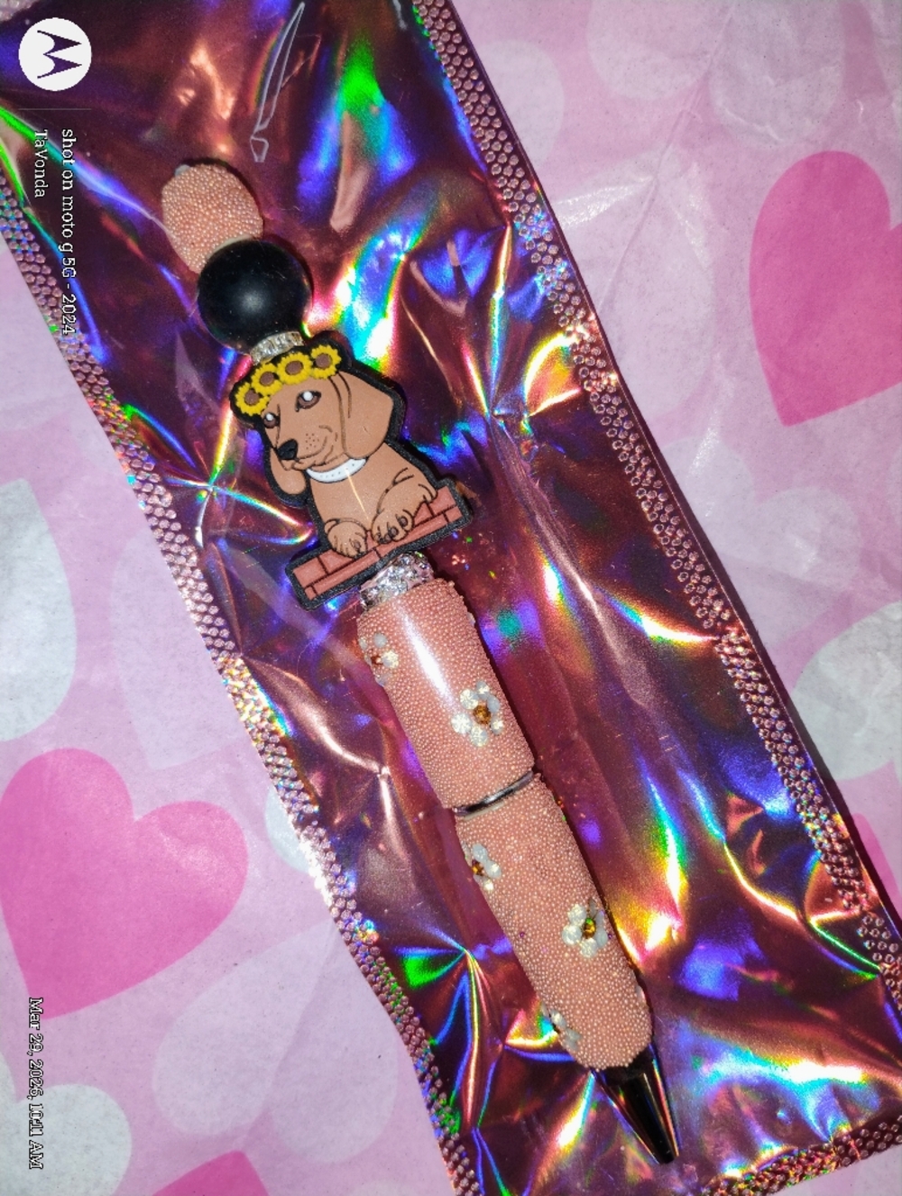 🌷Puppy Dog Rhinestone Pen